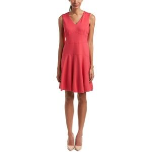 Ivanka Trump Pink V-Neck Mini Dress